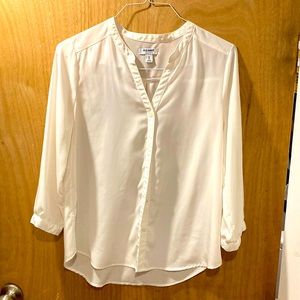 Long sleeve white blouse by Old Navy